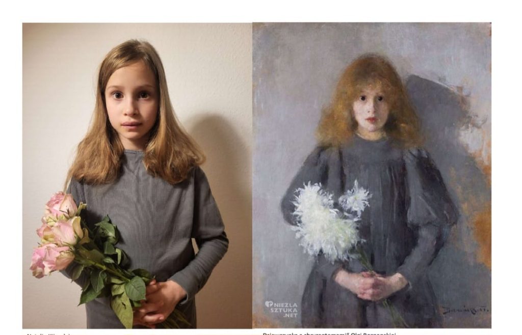 Uczniowie tworzą żywy obraz