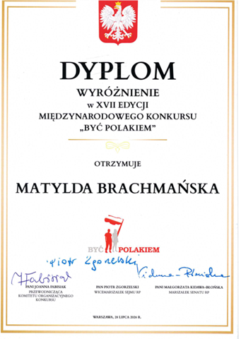 Gala Międzynarodowego Konkursu „Być Polakiem”.